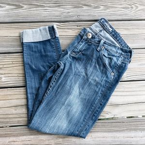 Hudson Jeans - cuffed bottom size 27